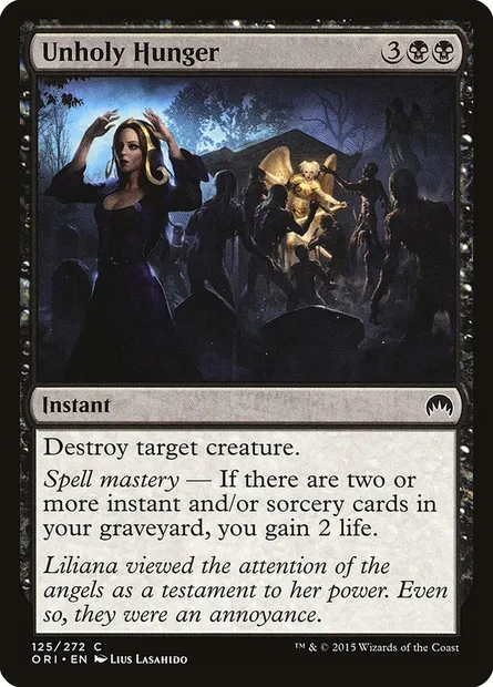Unholy Hunger, Magic card ORI 125 — Magic Origins set