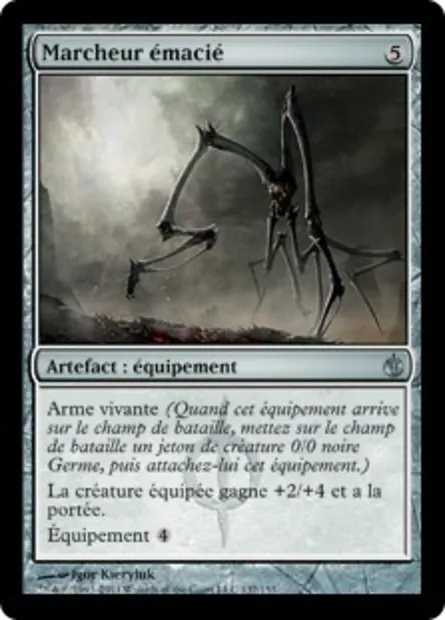Marcheur émacié, carte Magic MBS 137 — extension Mirrodin assiégé