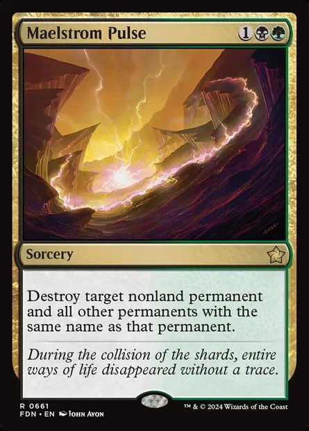 Maelstrom Pulse, Magic card FDN 661 — Foundations set