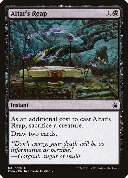 Altar's Reap, Magic card CMA 45 — Commander Anthology set