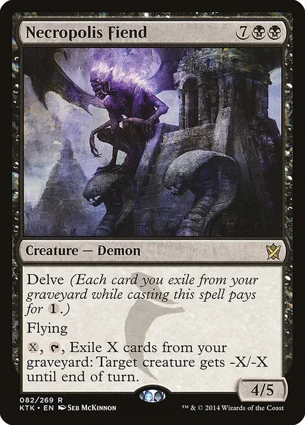 Necropolis Fiend, Magic card KTK 82 — Khans of Tarkir set