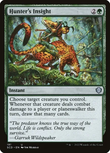 Hunter's Insight, Magic card SCD 191 — Starter Commander Decks set