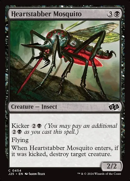Heartstabber Mosquito, Magic card J25 454 — Foundations Jumpstart set