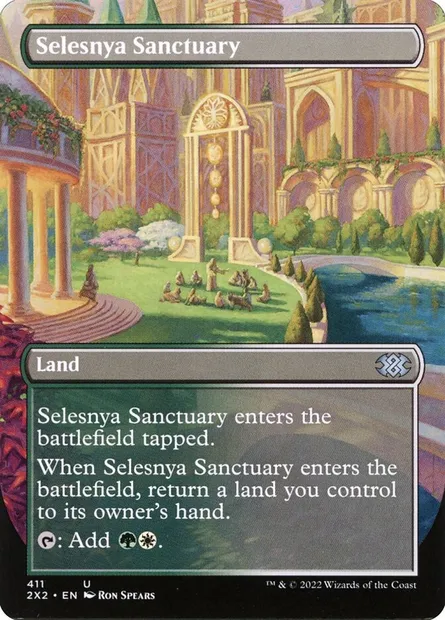 Selesnya Sanctuary, Magic card 2X2 411 — Double Masters 2022 set
