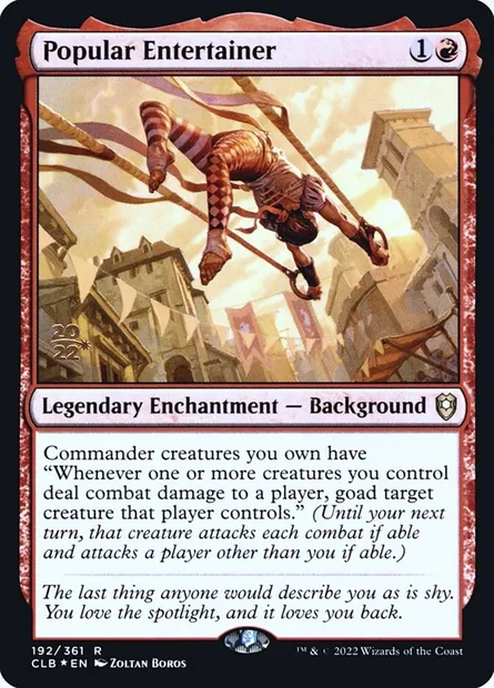 Popular Entertainer, Magic card PCLB 192s — Battle for Baldur's Gate Promos set