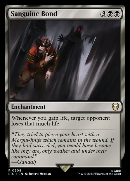 Sanguine Bond, Magic card LTC 208 — Tales of Middle-earth Commander set