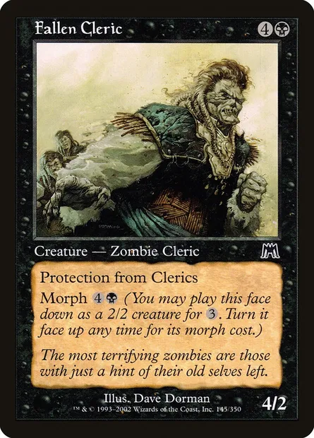 Fallen Cleric, Magic card ONS 145 — Onslaught set