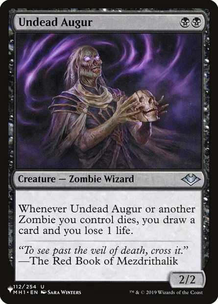 Undead Augur, Magic card PLST MH1-112 — The List set