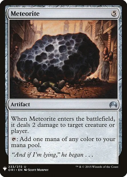 Meteorite, Magic card PLST ORI-233 — The List set