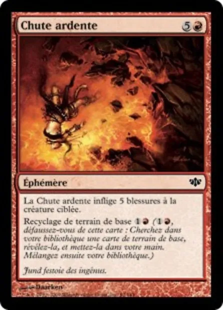 Chute ardente, carte Magic CON 63 — extension Conflux