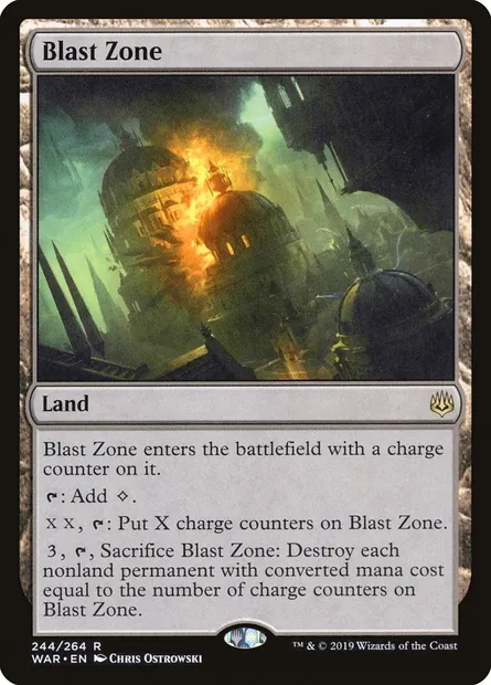 Blast Zone, Magic card WAR 244 — War of the Spark set