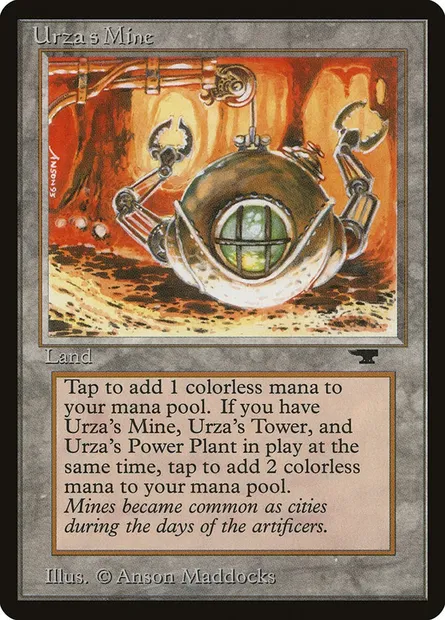 Mine d'Urza, carte Magic ATQ 83c — extension Antiquities