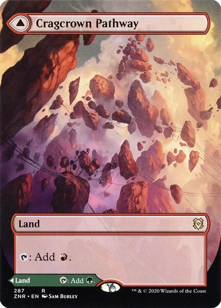 Cragcrown Pathway // Timbercrown Pathway, Magic card ZNR 287 — Zendikar Rising set
