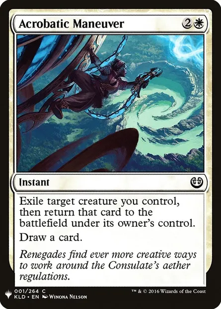 Manœuvre acrobatique, carte Magic PLST KLD-1 — extension The List