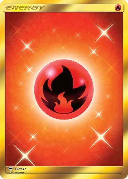 Fire Energy, Pokémon card BUS 167 — Burning Shadows set