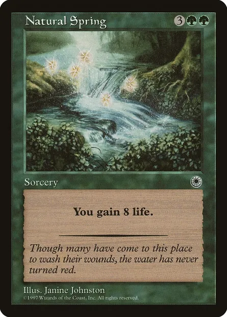 Natural Spring, Magic card POR 176 — Portal set