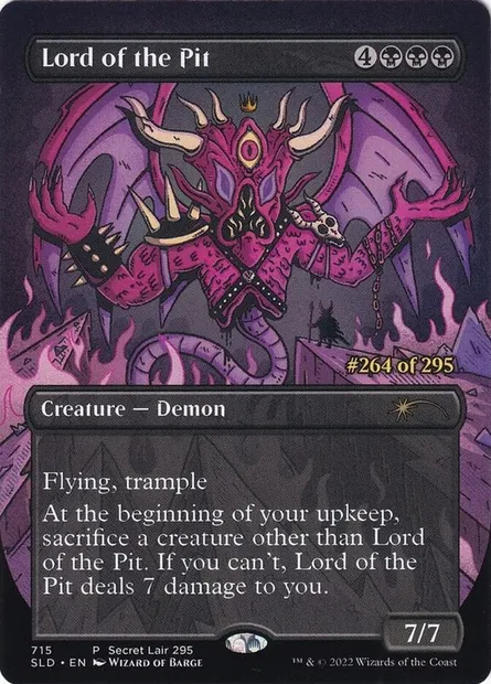 Seigneur de l'abîme, carte Magic SLD 715 — extension Secret Lair Drop