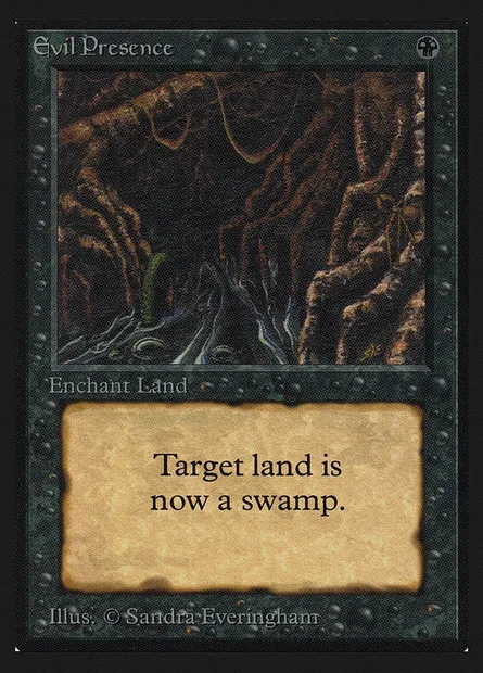 Evil Presence, Magic card CED 108 — Collectors' Edition set