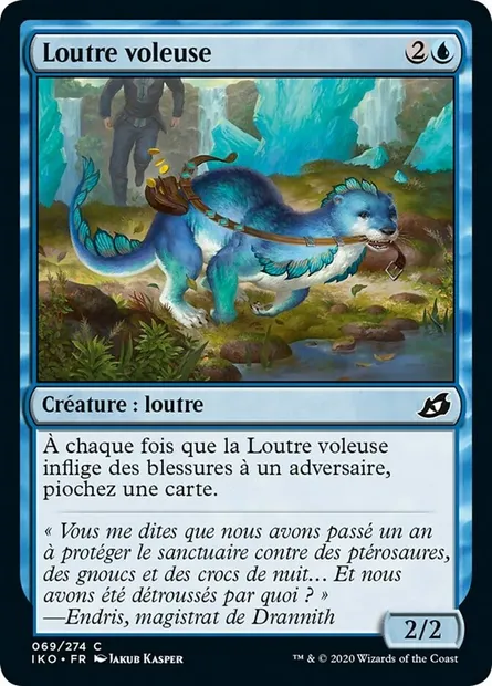 Loutre voleuse, carte Magic IKO 69 — extension Ikoria: Lair of Behemoths