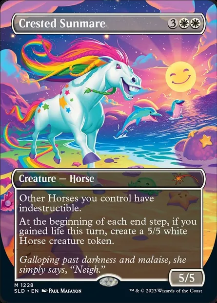 Crested Sunmare, Magic card SLD 1228 — Secret Lair Drop set