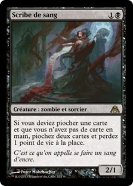Scribe de sang, carte Magic DGM 22 — extension Le labyrinthe du dragon