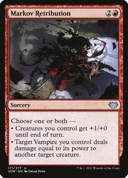 Markov Retribution, Magic card VOW 171 — Innistrad: Crimson Vow set