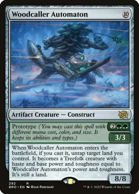 Woodcaller Automaton, Magic card BRO 292 — The Brothers' War set