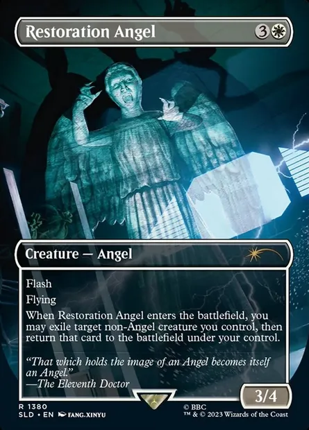 Restoration Angel, Magic card SLD 1380 — Secret Lair Drop set