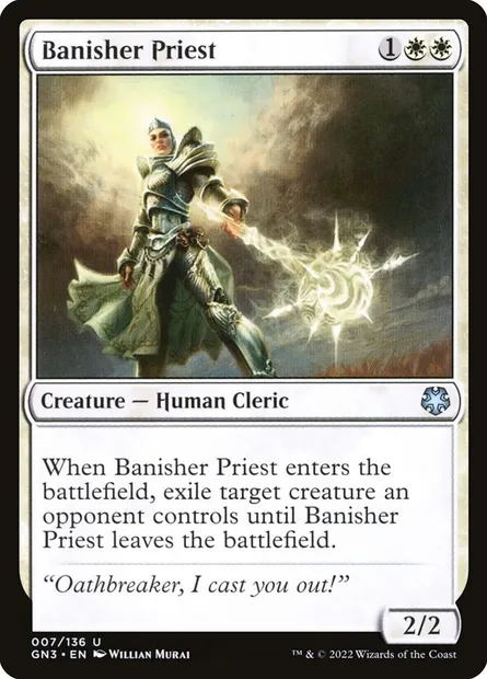 Banisher Priest, Magic card GN3 7 — Game Night: Free-for-All set