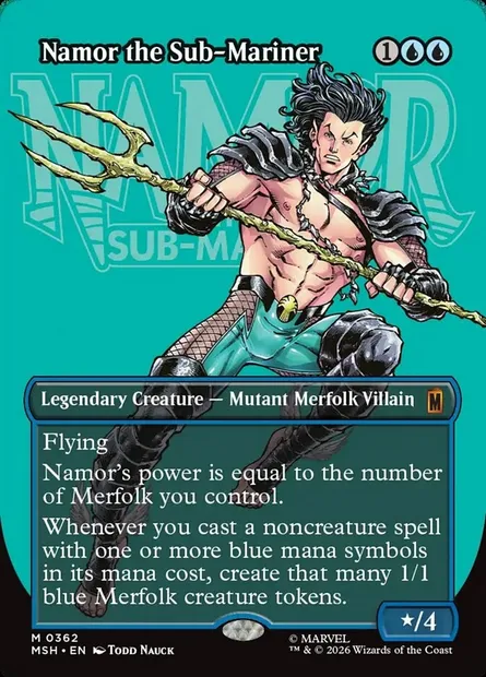 Namor the Sub-Mariner, Magic card MSH 362 — Marvel Super Heroes set