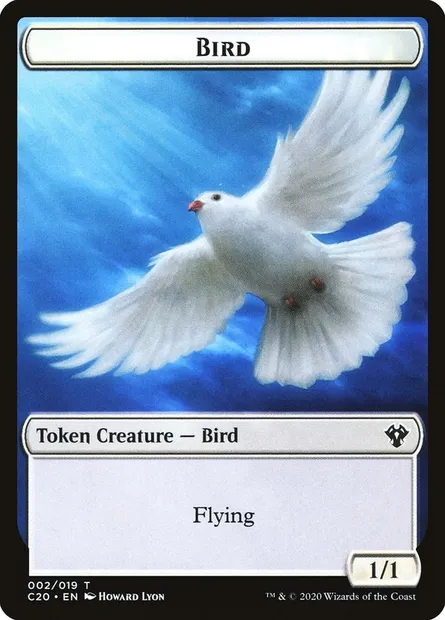 Bird, Magic card TC20 2 — Commander 2020 Tokens set