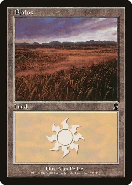 Plains, Magic card ODY 331 — Odyssey set