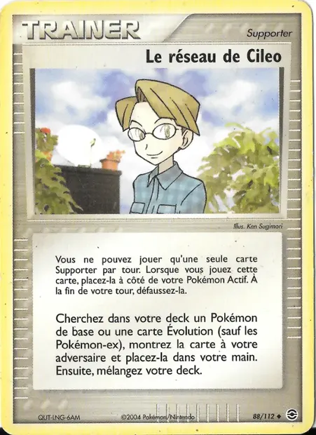 Le réseau de Cileo, carte Pokémon RG 88 — extension EX Rouge Feu & Vert Feuille