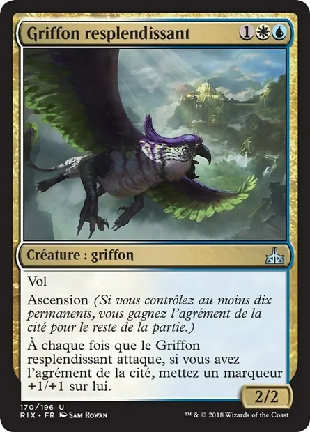Griffon resplendissant, carte Magic RIX 170 — extension Les combattants d'Ixalan