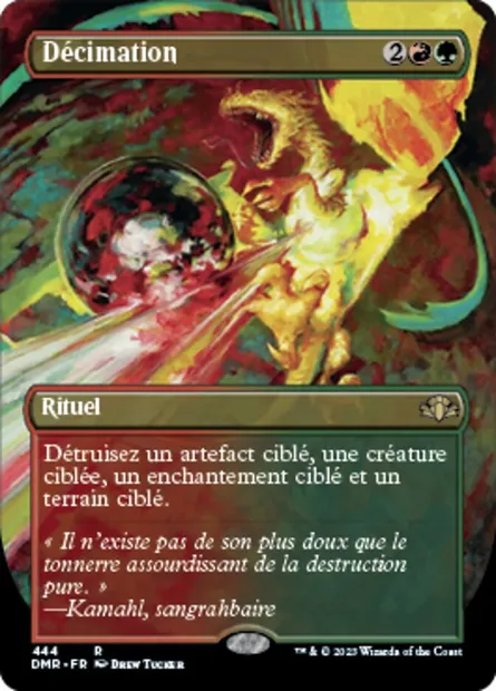 Décimation, carte Magic DMR 444 — extension Dominaria Remastered