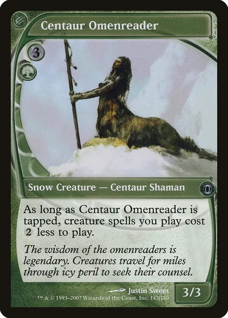Centaur Omenreader, Magic card FUT 143 — Future Sight set