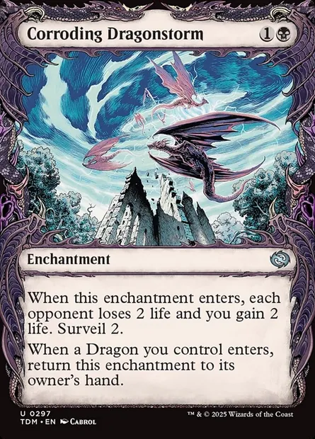 Corroding Dragonstorm, Magic card TDM 297 — Tarkir: Dragonstorm set