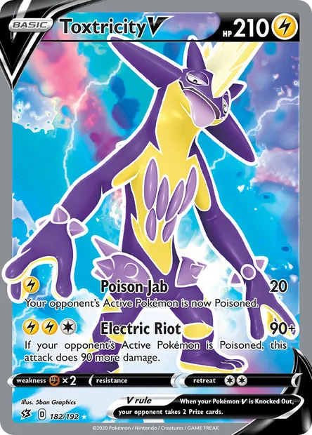 Toxtricity V, Pokémon card RCL 182 — Rebel Clash set