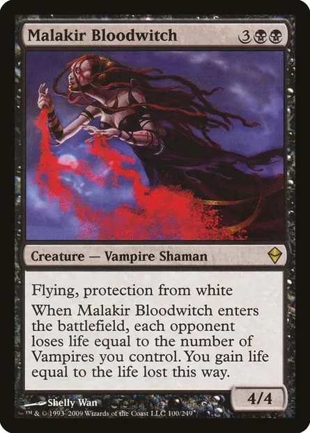 Malakir Bloodwitch, Magic card ZEN 100 — Zendikar set