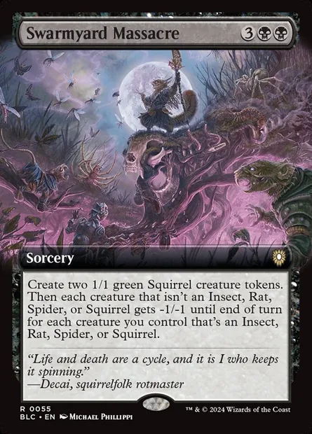 Swarmyard Massacre, Magic card BLC 55 — Bloomburrow Commander set