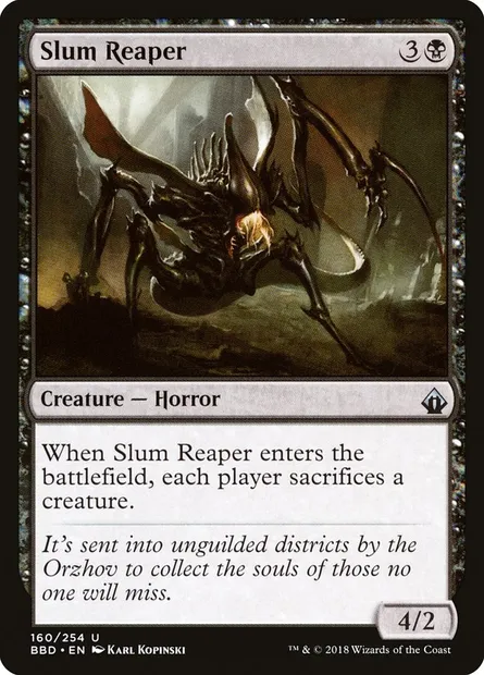 Slum Reaper, Magic card BBD 160 — Battlebond set