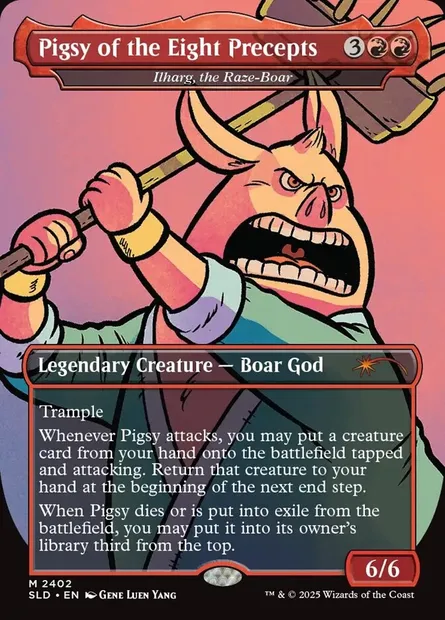 Ilharg, the Raze-Boar, Magic card SLD 2402 — Secret Lair Drop set