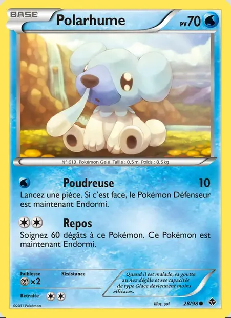 Polarhume, carte Pokémon EPO 28 — extension Pouvoirs Émergents