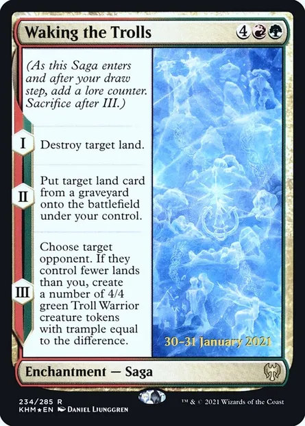 Waking the Trolls, Magic card PKHM 234s — Kaldheim Promos set