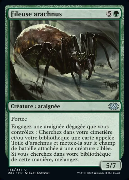 Fileuse arachnus, carte Magic 2X2 135 — extension Double Masters 2022