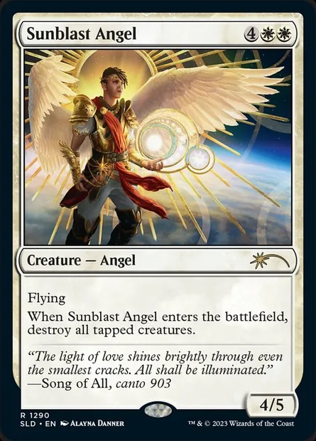 Sunblast Angel, Magic card SLD 1290 — Secret Lair Drop set