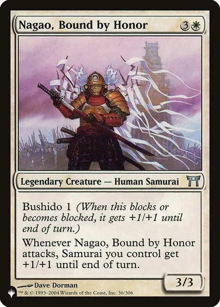Nagao, Bound by Honor, Magic card PLST CHK-36 — The List set