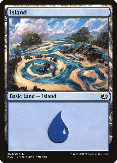 Island, Magic card KLD 254 — Kaladesh set
