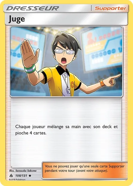 Juge, carte Pokémon FLI 108 — extension Lumière Interdite