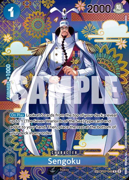 Sengoku, One Piece card OP07-046 — 500 YEARS IN THE FUTURE set